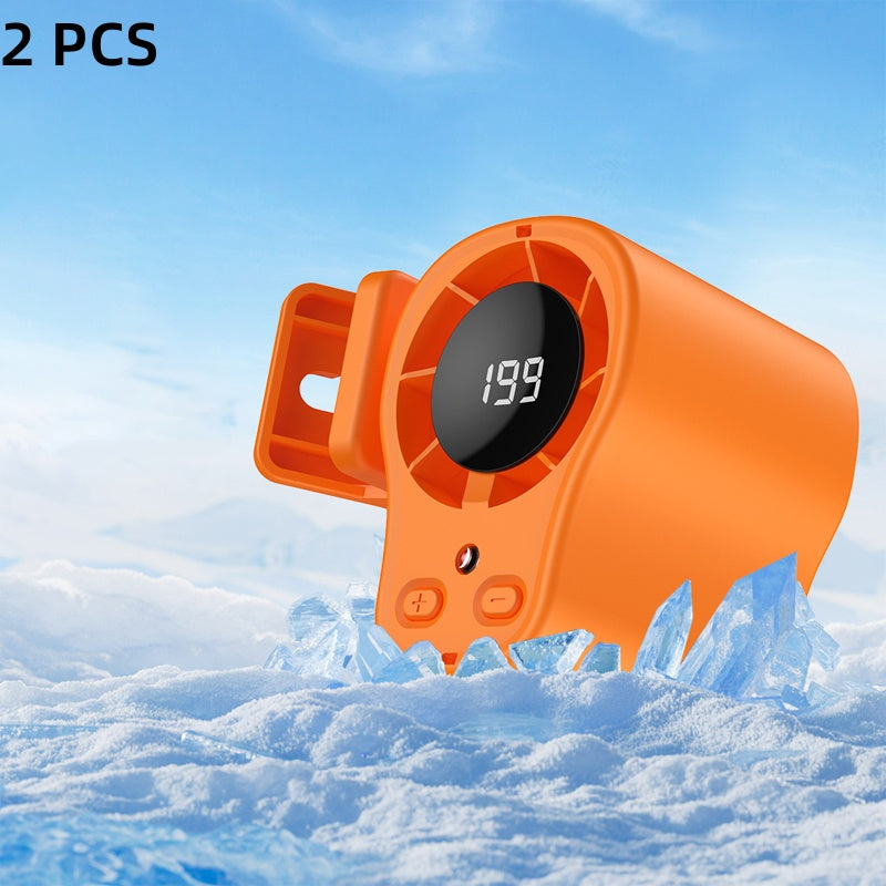 🌀🌬️ PIKATARJOUS 50 %! Kädet vapaana -USB-tuuletin – Kiinnitetään auton tai toimiston tuuletusritilään, LED-näyttö, hiljainen (<36 dB), akku 2000/4000 mAh, 3 väriä 🚗