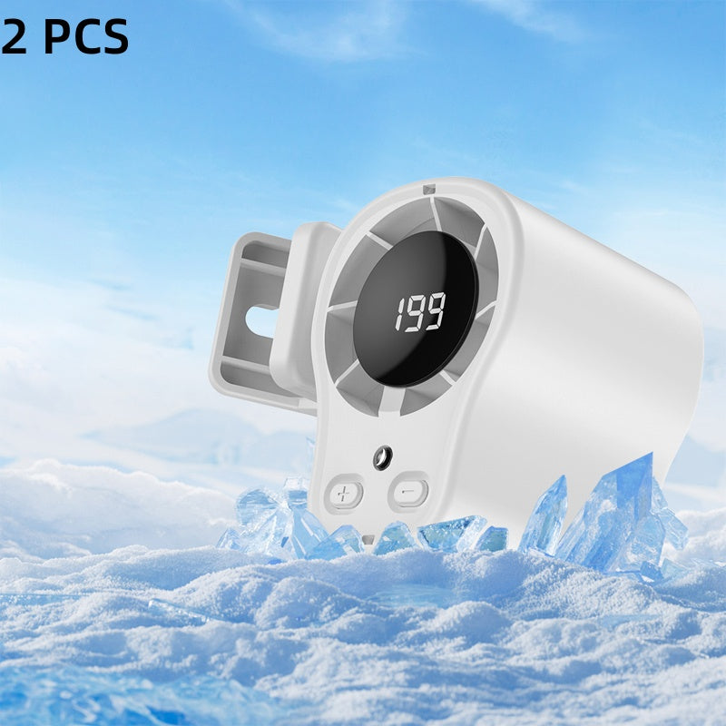 🌀🌬️ PIKATARJOUS 50 %! Kädet vapaana -USB-tuuletin – Kiinnitetään auton tai toimiston tuuletusritilään, LED-näyttö, hiljainen (<36 dB), akku 2000/4000 mAh, 3 väriä 🚗