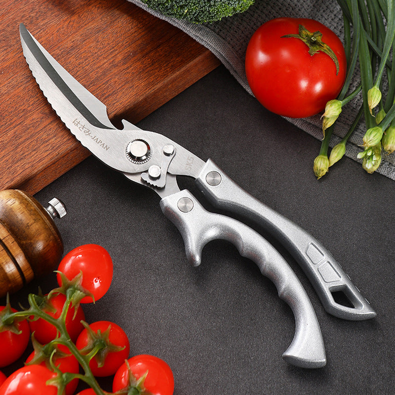 ✂️ Monikäyttöiset, kestävät keittiösakset – leikkaa, katkaise, murskaa – yksi työkalu hoitaa kaiken! 🦴🔪