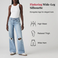 Women's Casual Ripped Wide-Leg Jeans
