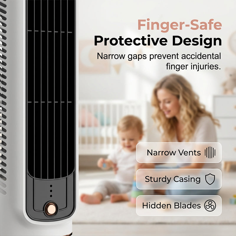 Portable USB Tower Fan with 3 Speeds