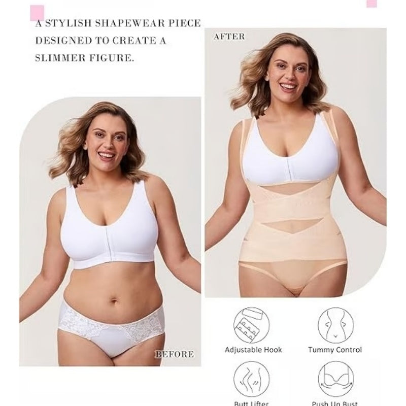 High-Waist Shape-wear Bodysuit