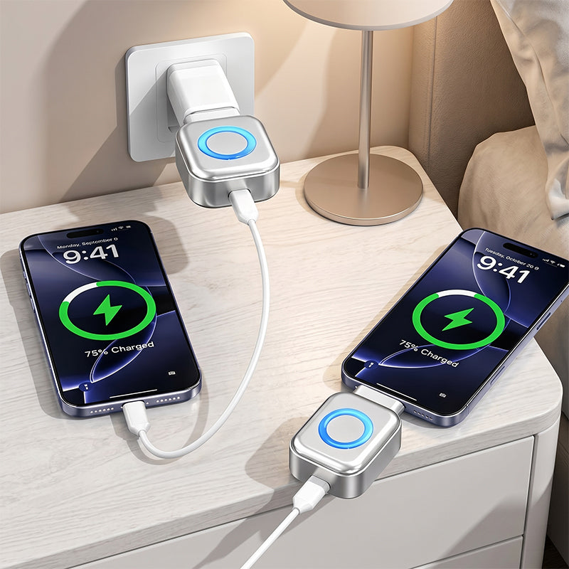 🌞⚡ 50 %:N PIKATARJOUS! 140 W:n pikalaturi, jossa on tekoälypohjainen automaattinen sammutustoiminto – USB-C PD 3.1, älykäs ylikuumenemissuoja, merkkivalo, yhteensopiva iPhoneen, MacBookiin ja tableteihin 🔋