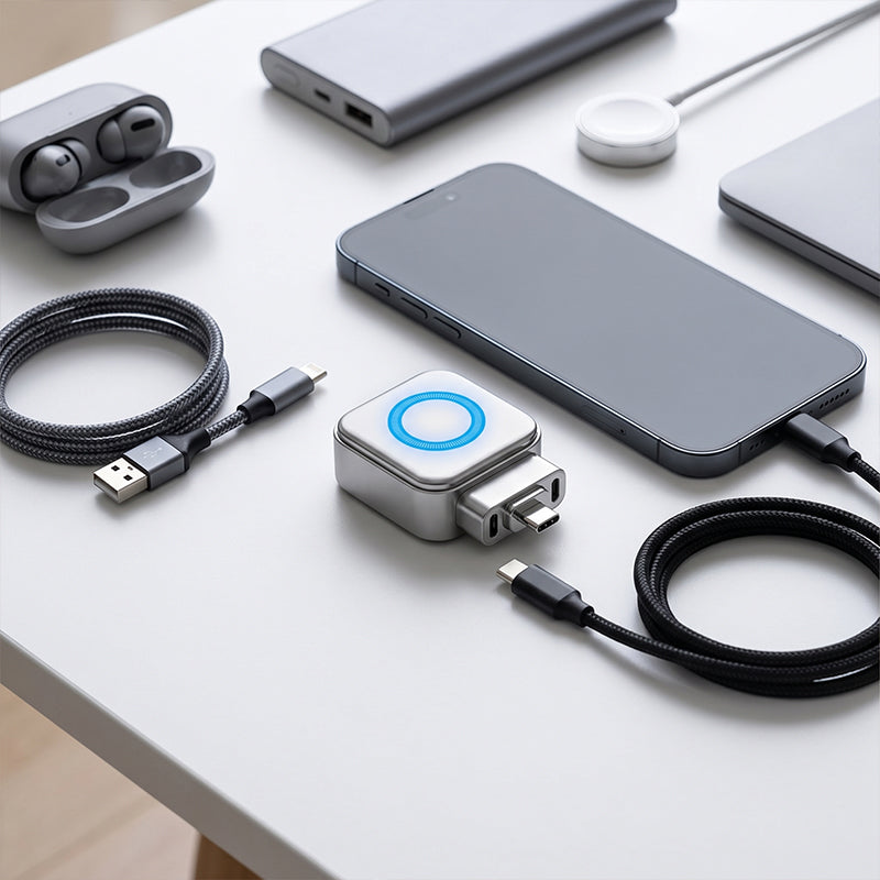 🌞⚡ 50 %:N PIKATARJOUS! 140 W:n pikalaturi, jossa on tekoälypohjainen automaattinen sammutustoiminto – USB-C PD 3.1, älykäs ylikuumenemissuoja, merkkivalo, yhteensopiva iPhoneen, MacBookiin ja tableteihin 🔋