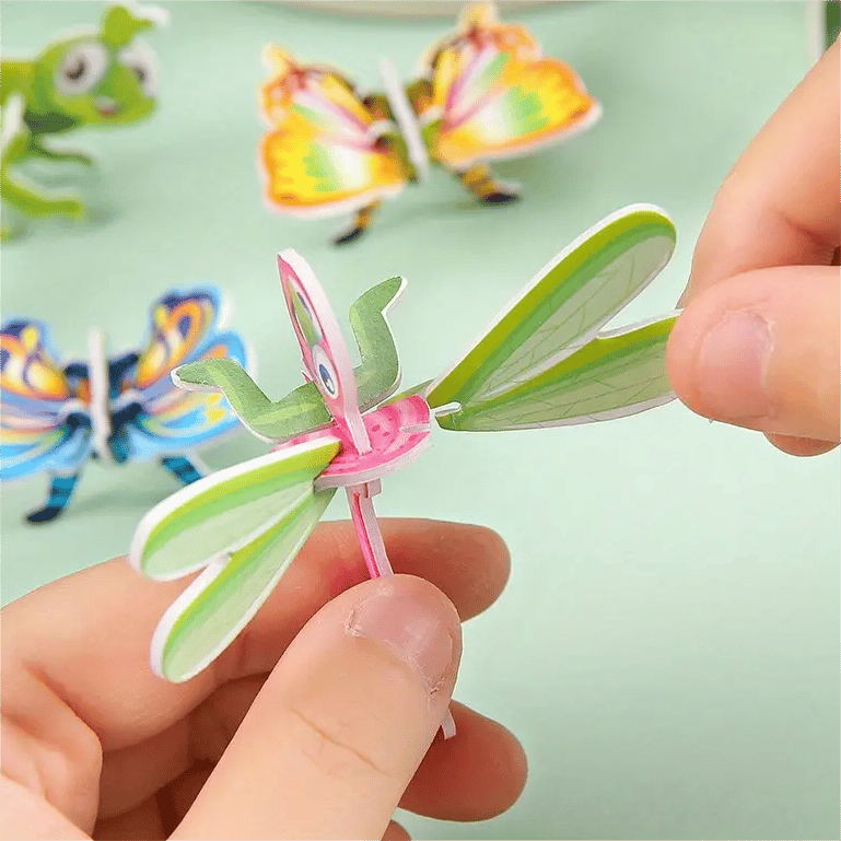 🦖 50 % ALENNUS! 🧩 OPETTAVA 3D-PALAPELI – 50-osainen pakkaus, jossa on värikkäitä dinosauruksia; kehittää luovuutta ja avaruudellista ajattelua 4-vuotiaille ja sitä vanhemmille 🎨✨