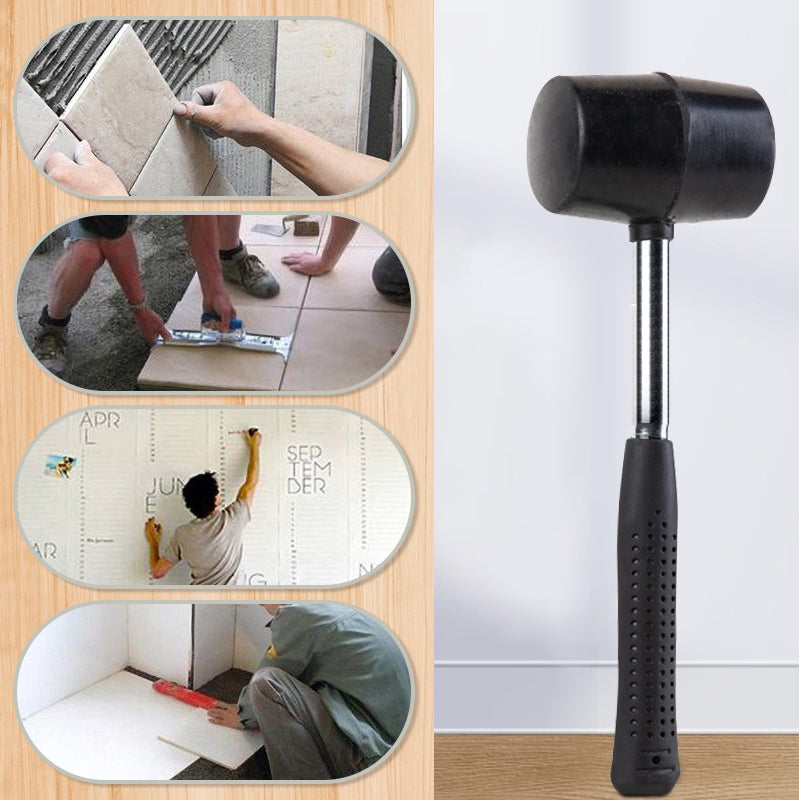Multi-functional Tile Installation Rubber Hammer