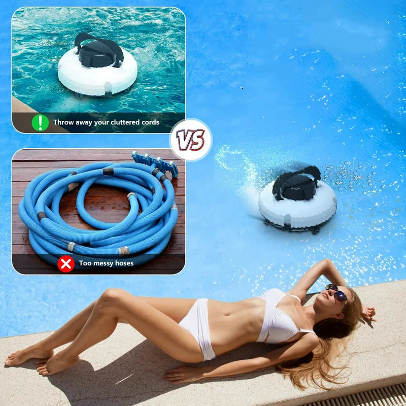🤖🌊 50 %:N PIKATARJOUS! Langaton uima-allasrobotti 28 W – Tehokas imu, älykäs navigointi, käynnistys yhdellä painikkeella, irrotettava suodatinkori 🏊‍♂️