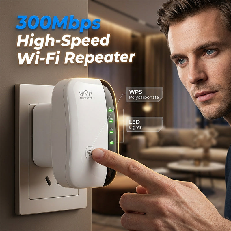 Wi-Fi-toistin ja signaalivahvistin, nopeus 300 Mb/s