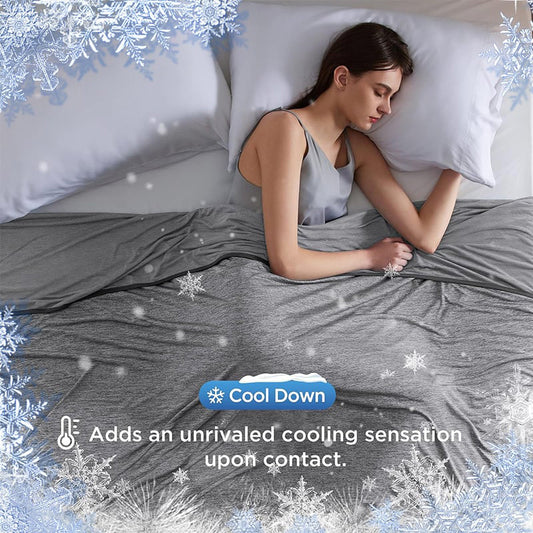 🏆VIIMEINEN MYYNTIpäIVÄ 60 % ALENNUS!!💕CHILLO™🇬🇧 Älykäs viilentävä huopa❄️ Kevyt • Hengittävä • Sopii niille, jotka hikoilevat unessa ja kärsivät yöhikoilusta 😴