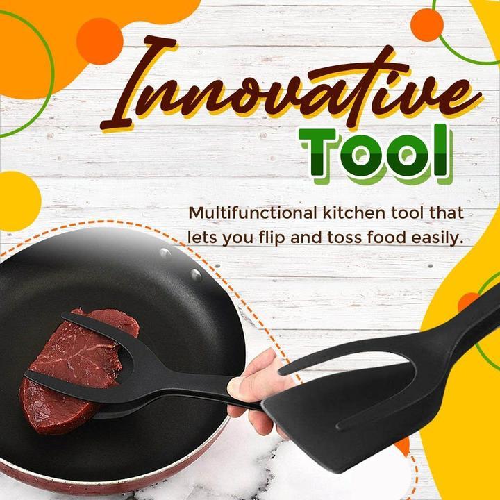 🍳 NYT 50 % ALENNUS!🥩 2-in-1-lastanpidin – Lämmönkestävä silikoni ja luistamaton kahva – Keittiön ruoanlaittovälineiden välttämätön apuväline 🔥