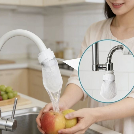 🚰 NYT 50 % ALE! 🧼 Roiskesuojattu keittiöhanasuodatin sedimentin ja ruosteen poistoon – 360° kääntyvä ja helppo asentaa – Vähentää kloorin hajua, sopii useimpiin hanoihin – puhtaampaa vettä ja vähemmän sotkua 💧.