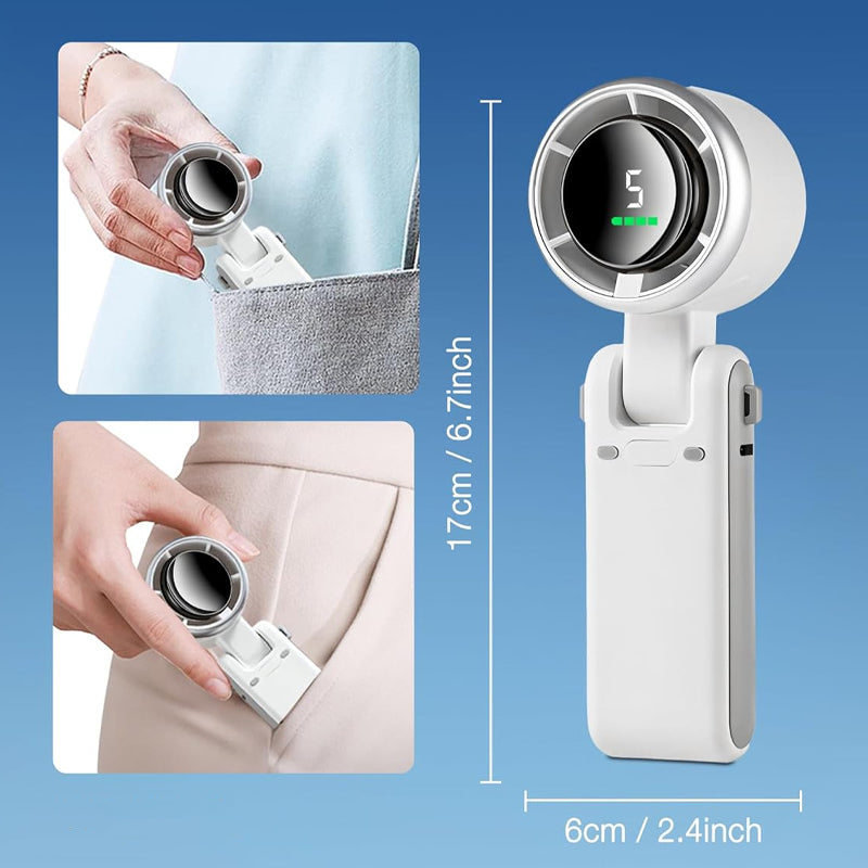 🔥3-in-1 Turbo-käsituuletin🌬️🇬🇧 5 nopeutta, 24 tunnin akku 🔋 | Täydellinen isänpäivälahja isälle ja työmatkalaisille 🎁
