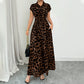 👗🐆 50 % ALENNUS! Tyylikäs naisten mekko leopardikuvioinnilla ja käänteisellä kauluksella – tyylikäs, vartaloa korostava ja täydellinen toimistoon, illalliselle ja juhlatilaisuuksiin ✨