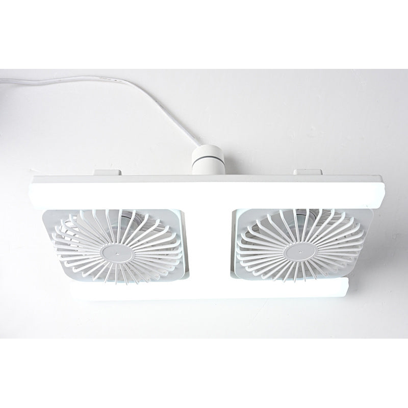 🌬️✨Kaksipäinen kattotuuletin LED-valolla – moderni muotoilu ja kaukosäädin olohuoneeseen ja makuuhuoneeseen