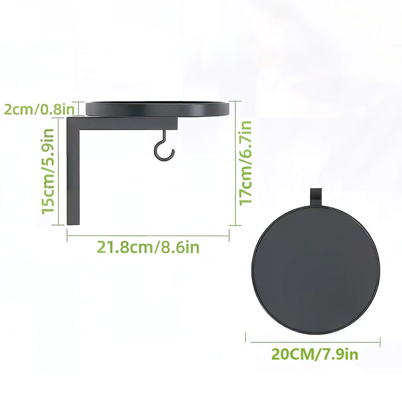 Seinälle kiinnitettävä metallinen lintualta – antiikkipronssipinta 🐦🛁🧱🏡