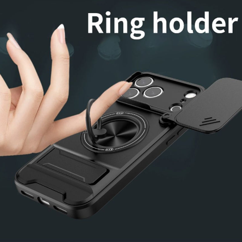 📱🛡️4-in-1-suojakotelo, jossa on kameran liukukansi