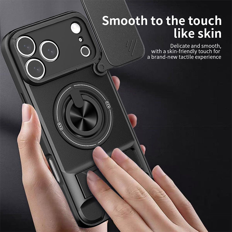 📱🛡️4-in-1-suojakotelo, jossa on kameran liukukansi