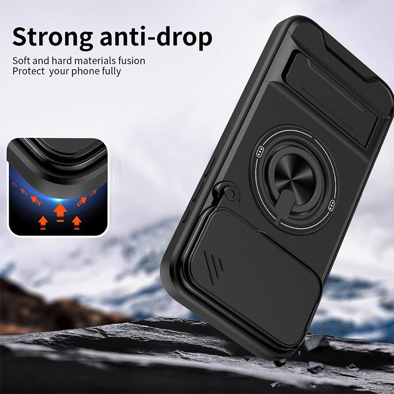 📱🛡️4-in-1-suojakotelo, jossa on kameran liukukansi