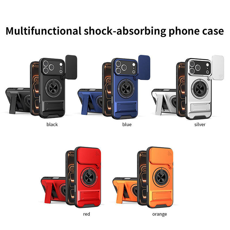 📱🛡️4-in-1-suojakotelo, jossa on kameran liukukansi