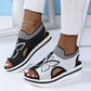 Naisten rennot peep-toe-malliset korolliset rantasandaalit