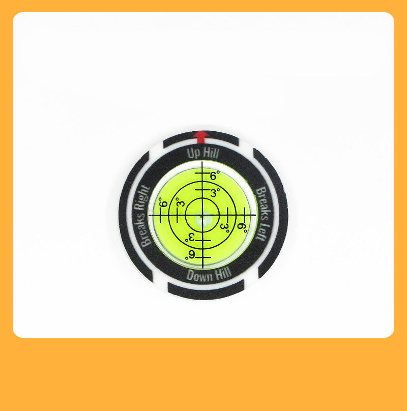 Precision Golf -viheriön korkeudenmittauslaite ja pallomerkki