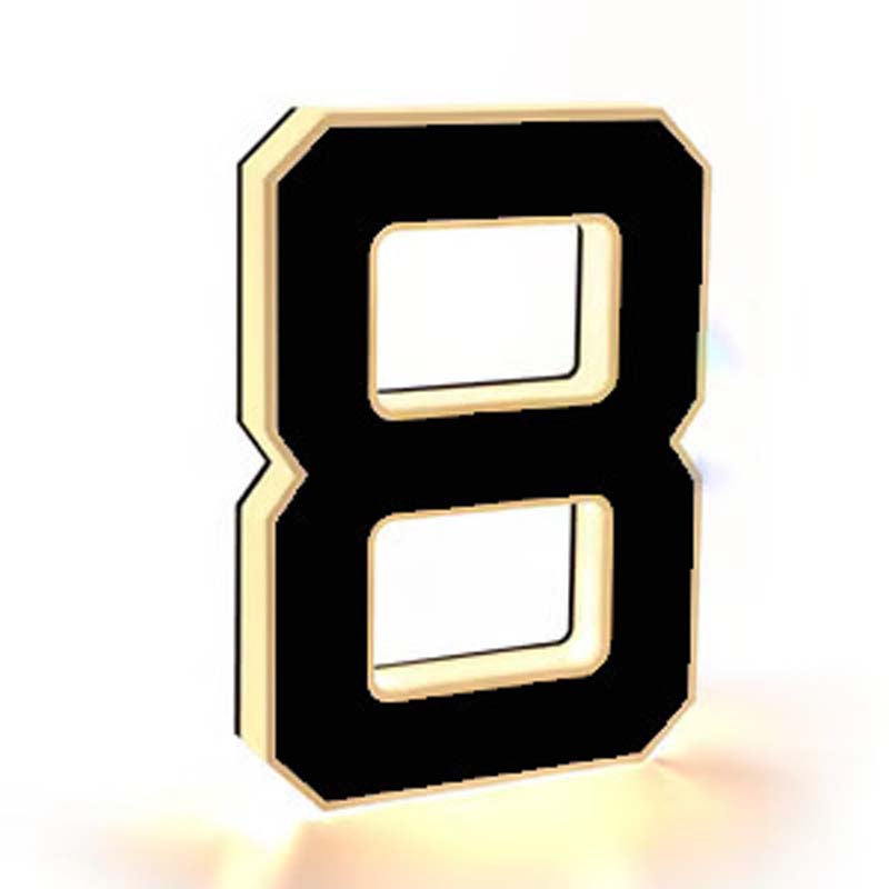Vedenkestävät LED-talonumerot ulkokäyttöön