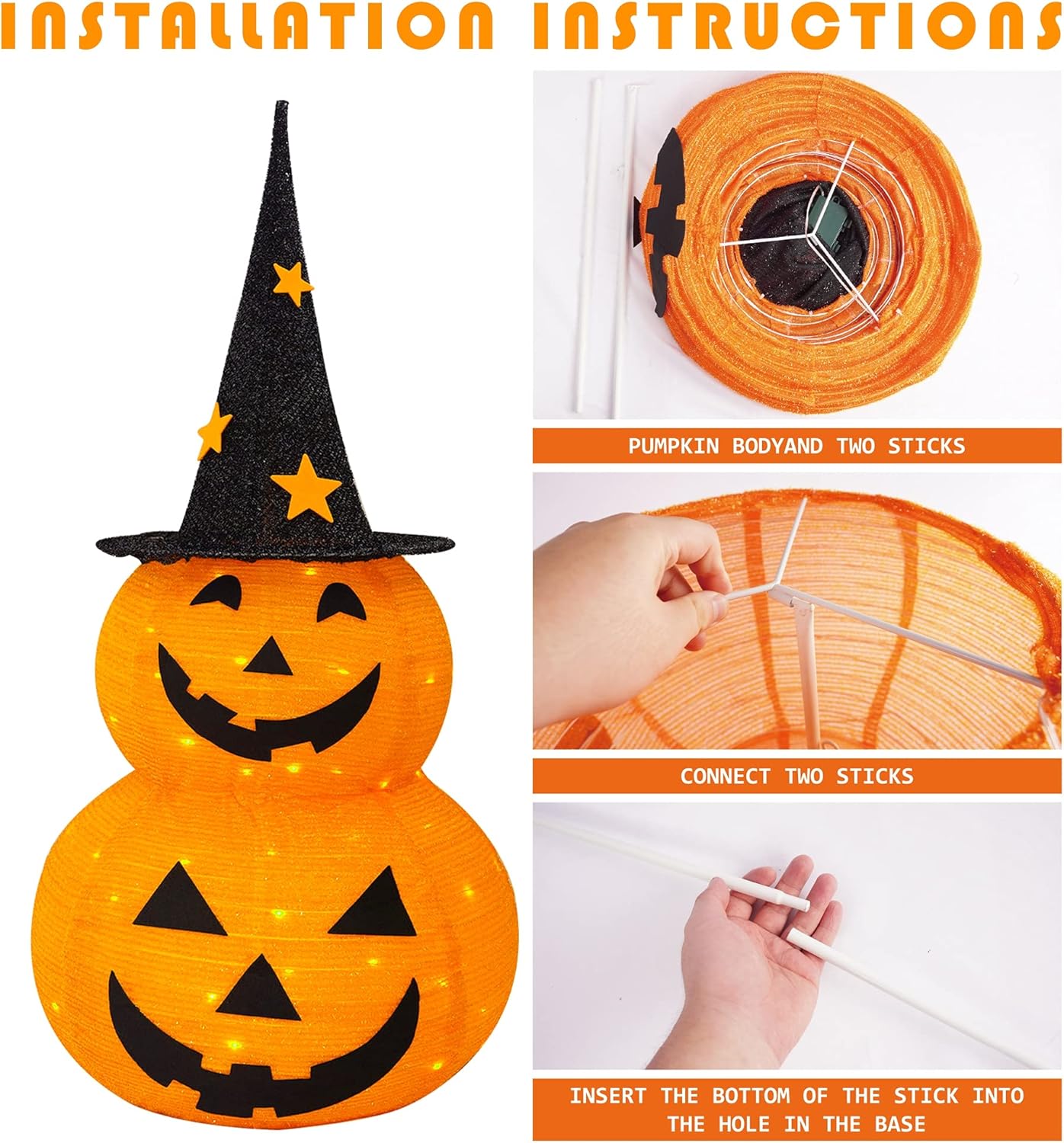 🎃 Suosittu tarjous: 66 % alennus 🎃🎃 Halloween-koristeet: taitettavat kurpitsat