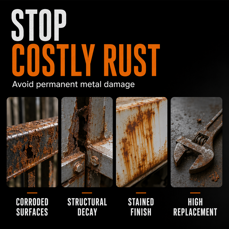 Metallin ruosteenestoaine – musta korjauspasta