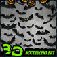 Halloween-3D-lepakkokoristeiden tarrasarja
