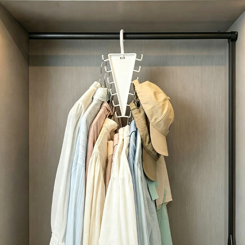 🏠 2 achetés, le 3e offert – Rangement triangulaire pour vêtements, accessoires et bien plus encore 💖