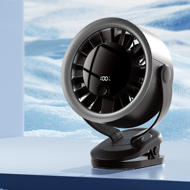 Ventilateur USB portable avec affichage numérique