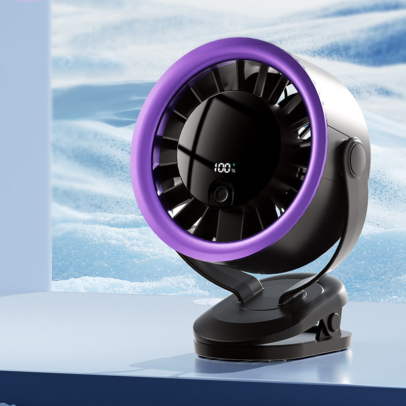 Ventilateur USB portable avec affichage numérique