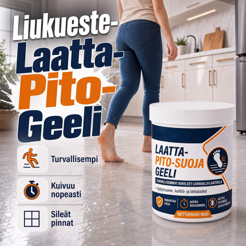 Liukumaton laattojen tartuntageeli