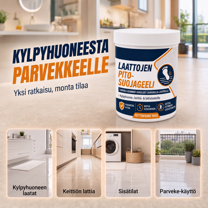 Liukumaton laattojen tartuntageeli