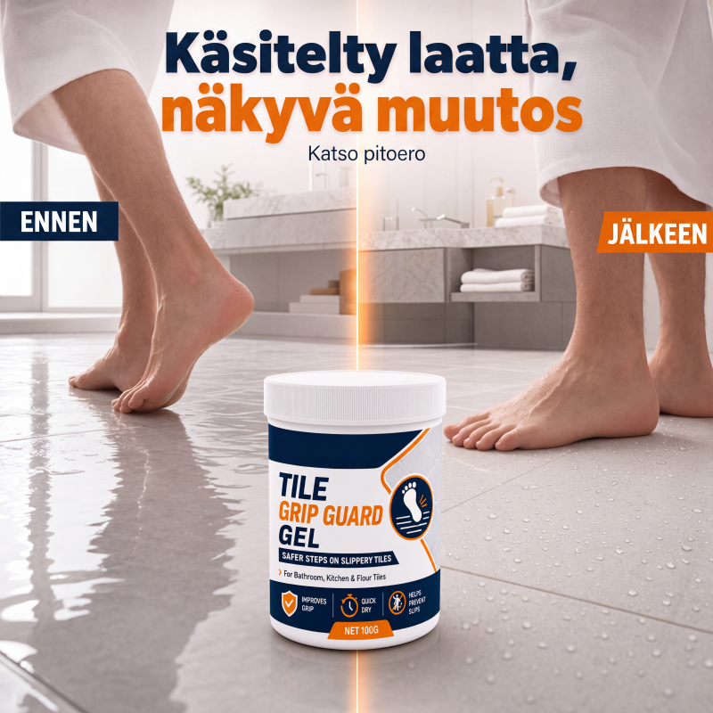 Liukumaton laattojen tartuntageeli