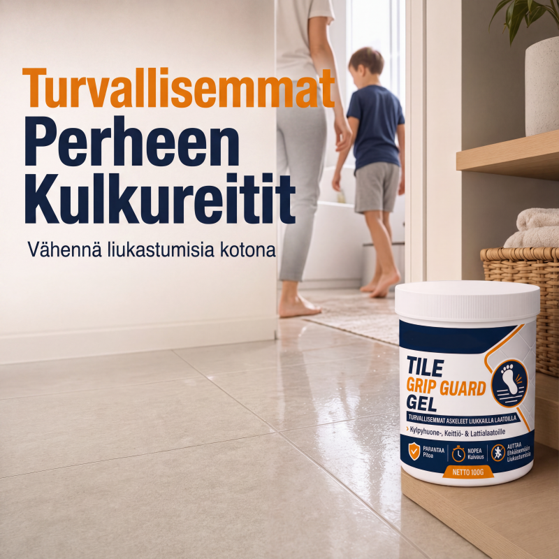 Liukumaton laattojen tartuntageeli