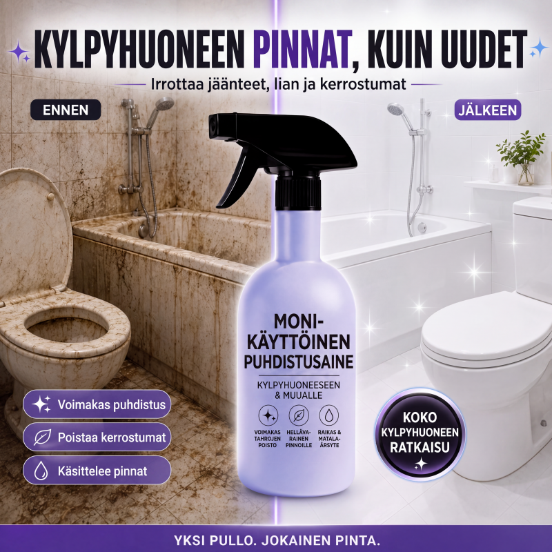 Leivontasoodaa monikäyttöinen puhdistussuihke