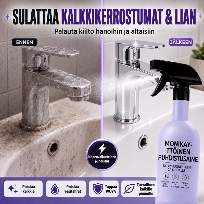 Leivontasoodaa monikäyttöinen puhdistussuihke