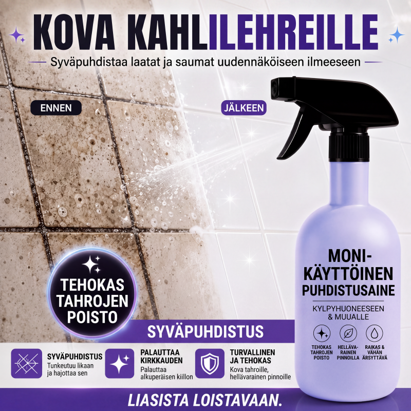 Leivontasoodaa monikäyttöinen puhdistussuihke