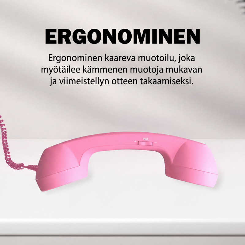 🎄Joulumyynti📞Retro-puhelimen kuuloke iPhonelle ja Androidille, Type-C-liitännällä varustettu vanhanaikainen puhelimen kuuloke HD-mikrofonilla ja kaiuttimella