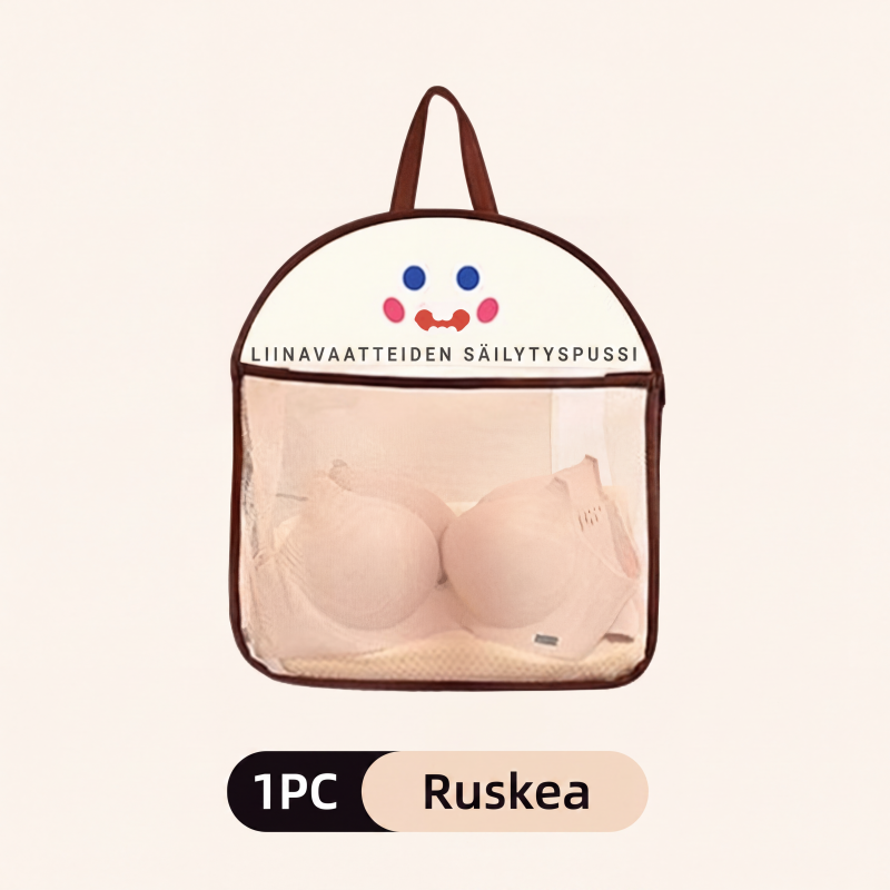 Monikäyttöinen näkyvä verkkoinen ripustettava säilytyspussi