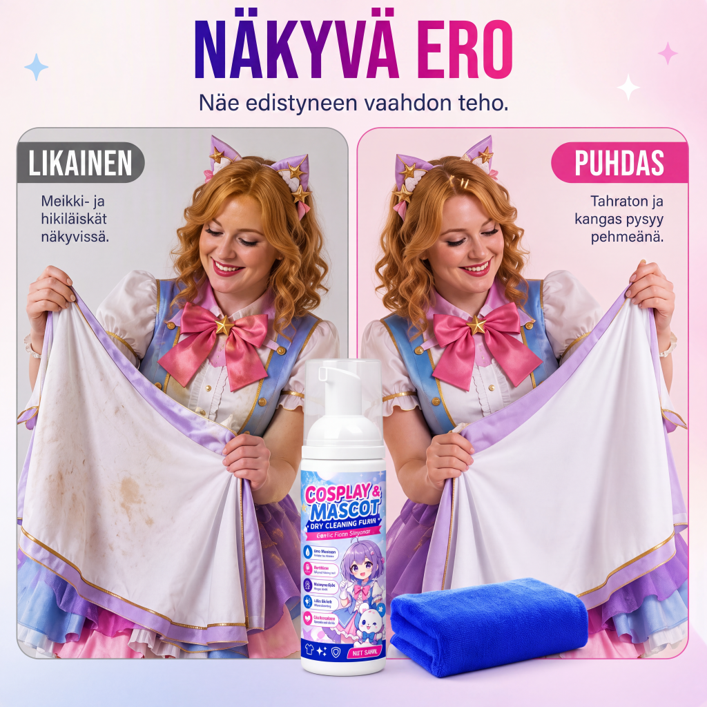 Kannettava kankaanpuhdistusvaahto 60 ml, mukana puhdistusliina