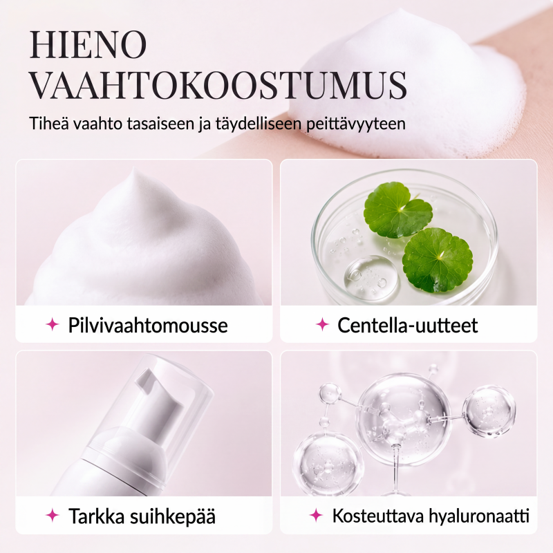 Hellävarainen karvanpoistovaahto