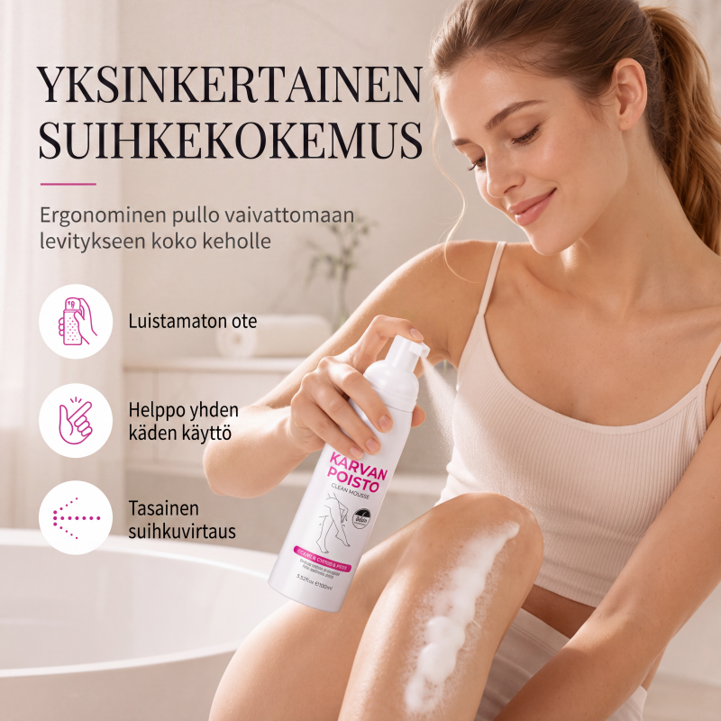 Hellävarainen karvanpoistovaahto