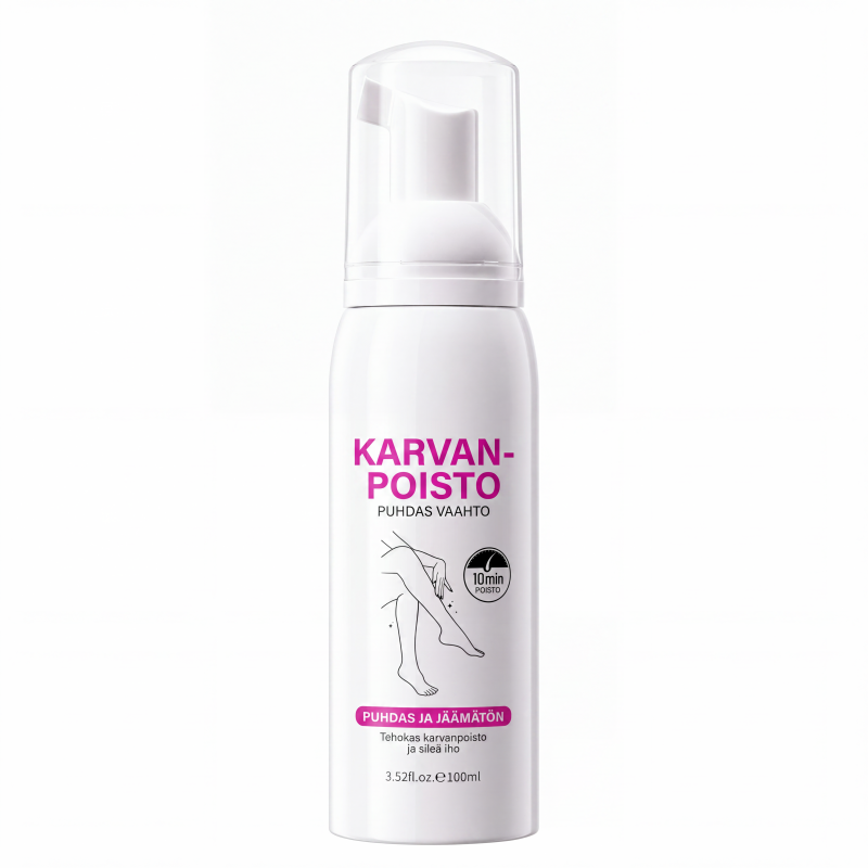 Hellävarainen karvanpoistovaahto