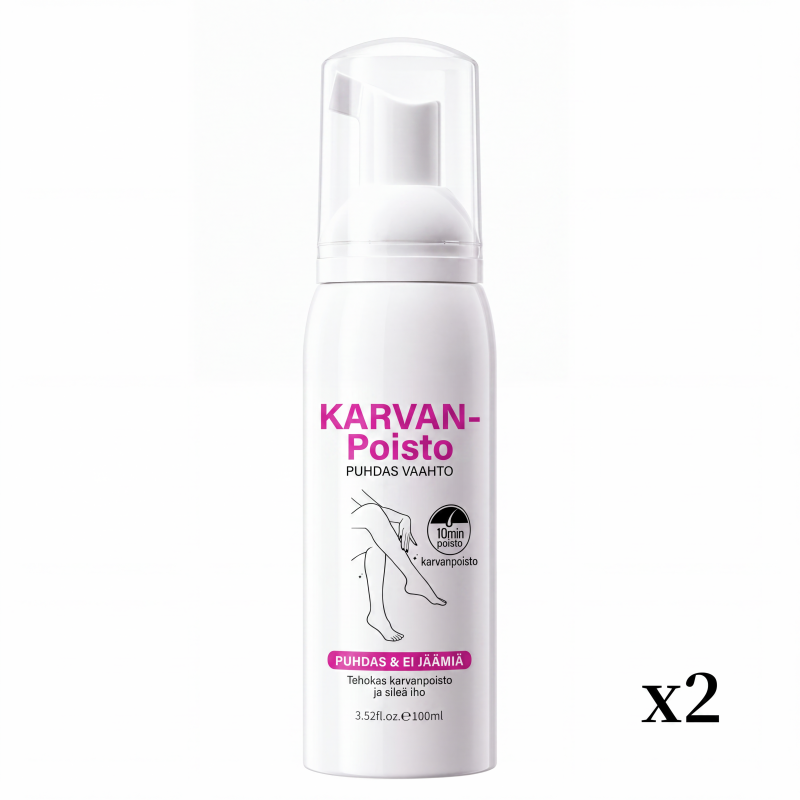 Hellävarainen karvanpoistovaahto