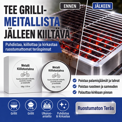 Monikäyttöinen metallinkiillotustahna
