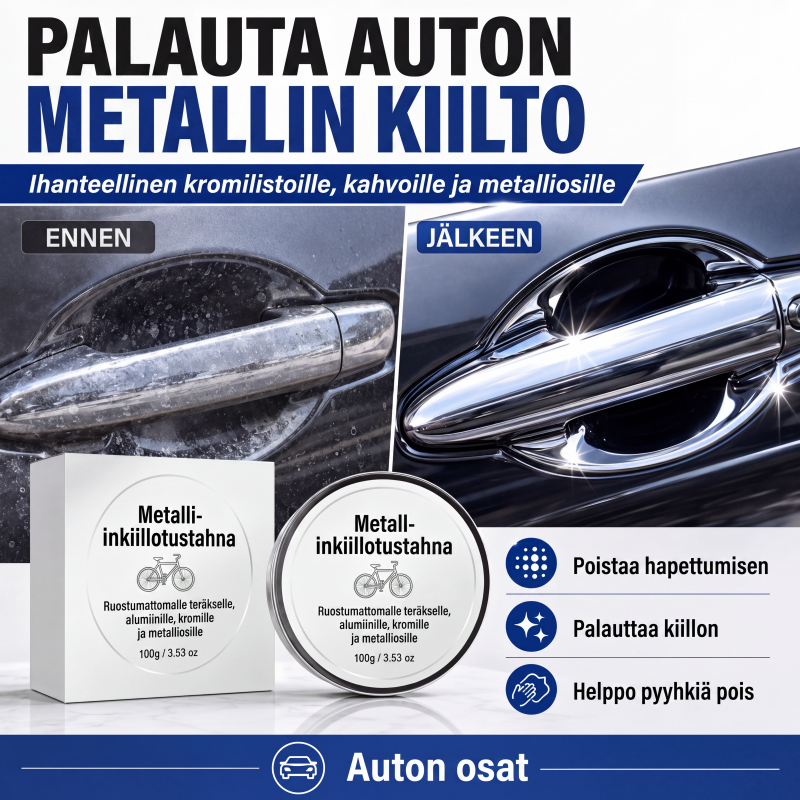 Monikäyttöinen metallinkiillotustahna