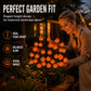 Vedenpitävät aurinkokäyttöiset kurpitsavalot oksille – halloweeniin
