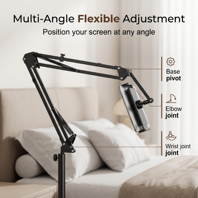 🛏️ Katso tabletista sängyssä, hands-free – magneettinen tablettiteline piilotetulla patjajalustalla. Ei tärisemistä, ei poraamista!